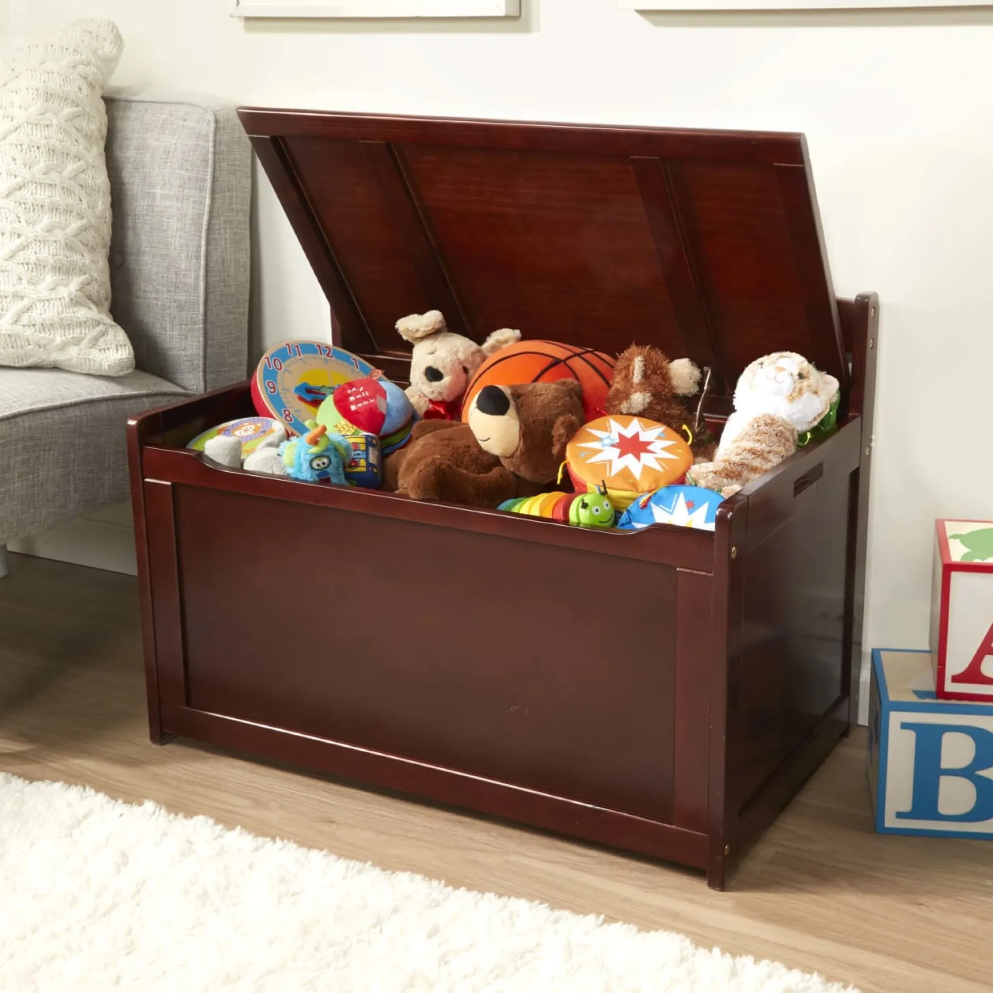 Wooden Toy Chest (Espresso)>Melissa & Doug Sale