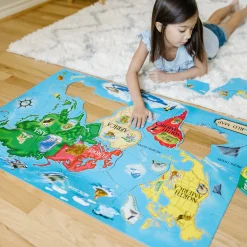 World Map Floor Puzzle - 33 Pieces><noscript><img width=