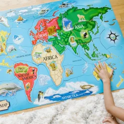 World Map Floor Puzzle - 33 Pieces><noscript><img width=