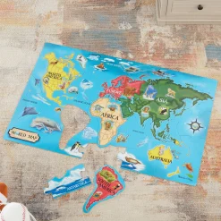 World Map Floor Puzzle - 33 Pieces><noscript><img width=