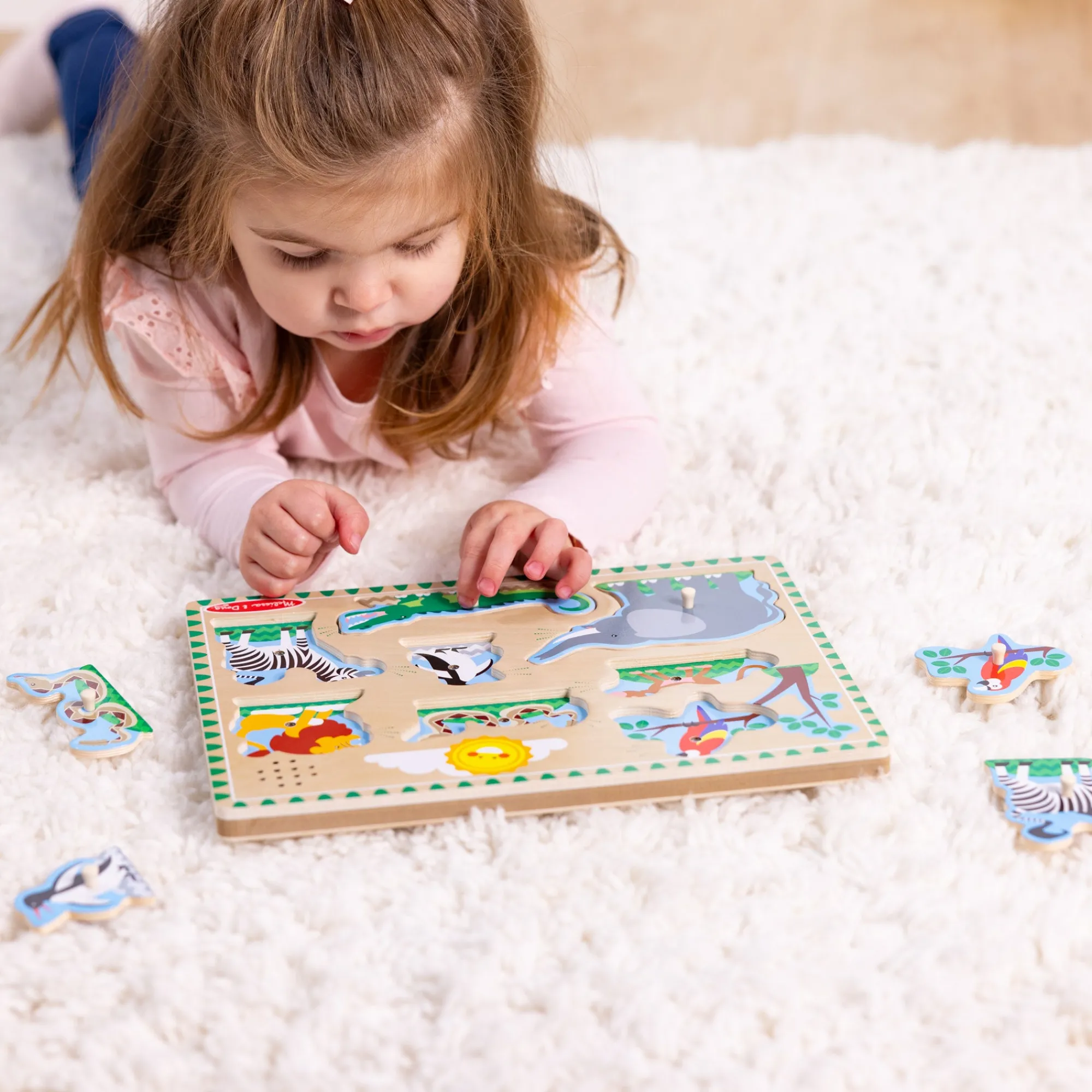 Zoo Animals Sound Puzzle - 8 Pieces>Melissa & Doug Online