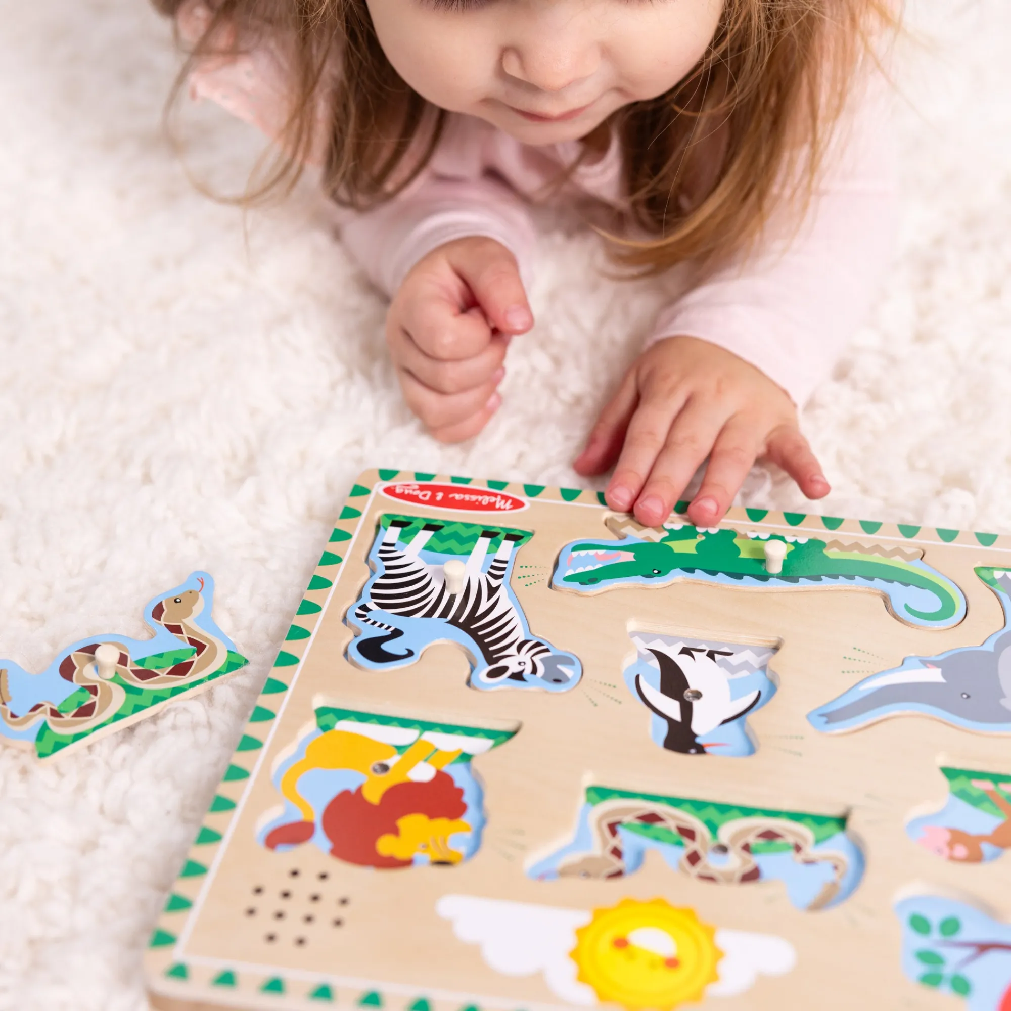 Zoo Animals Sound Puzzle - 8 Pieces>Melissa & Doug Online