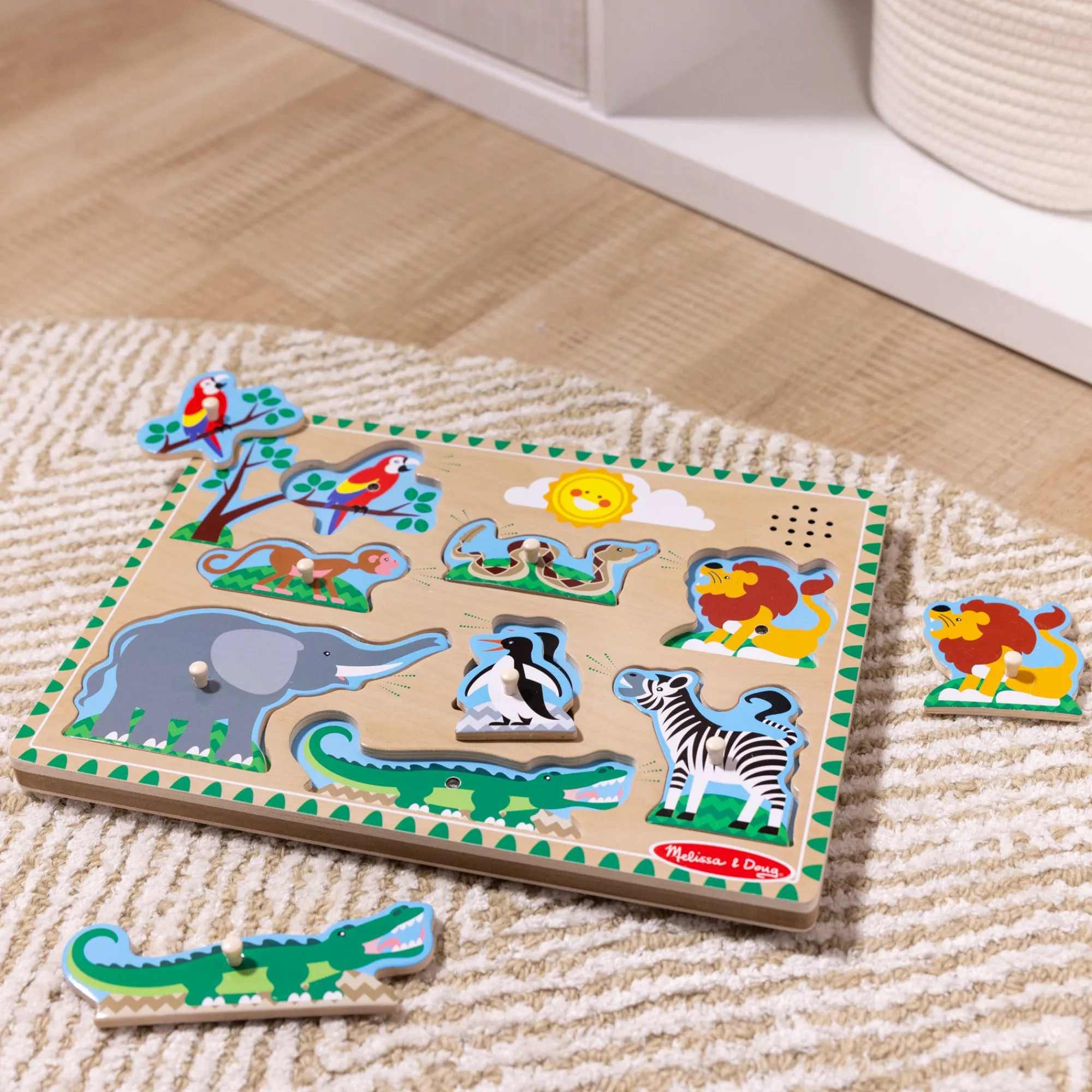Zoo Animals Sound Puzzle - 8 Pieces>Melissa & Doug Online